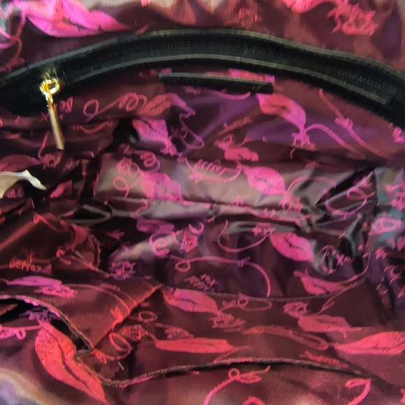 NWOT BETSEY JOHNSON Vegan Quilted Glam Garden Bow Satchel - Picture 7 of 15